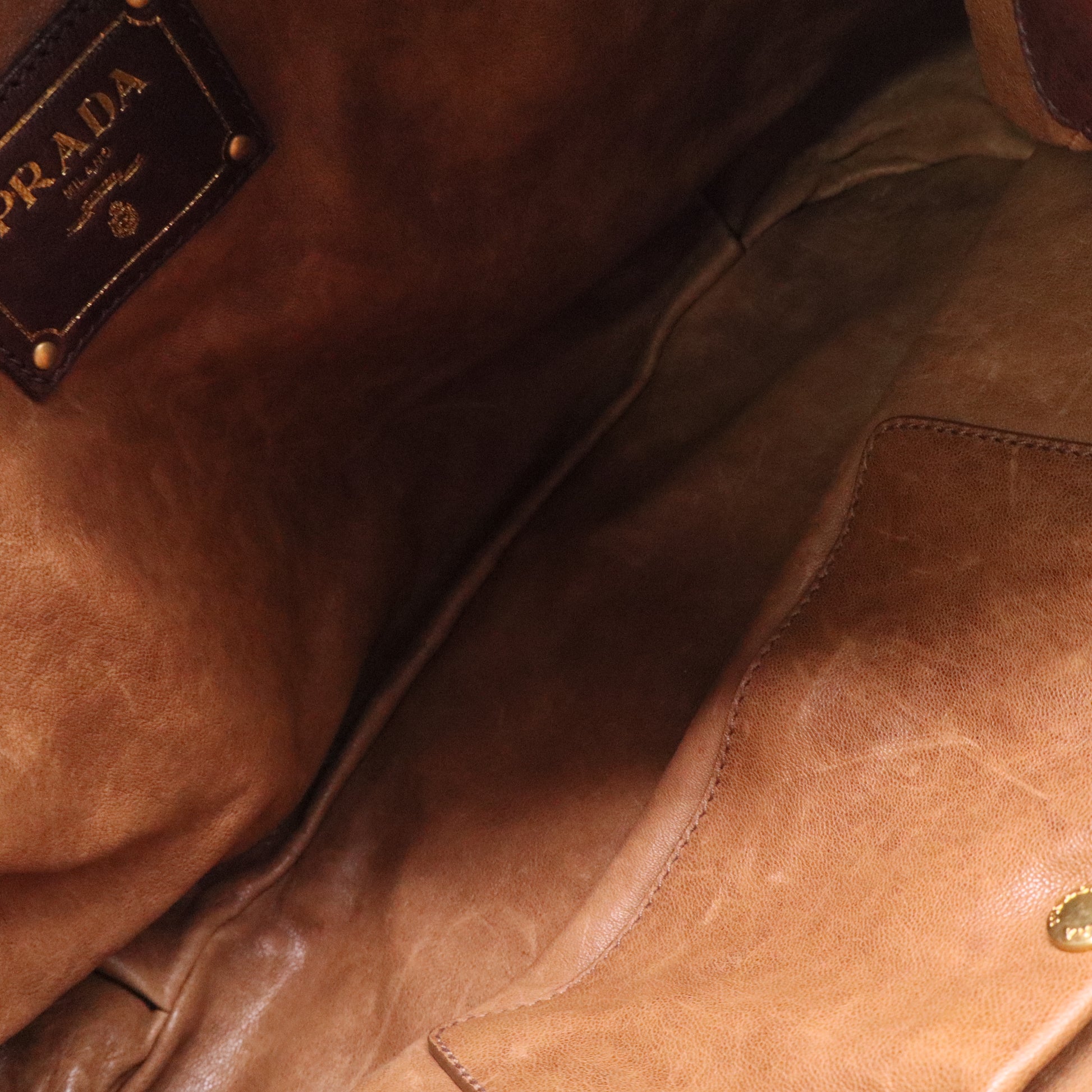Brown Leather Handbag Twins