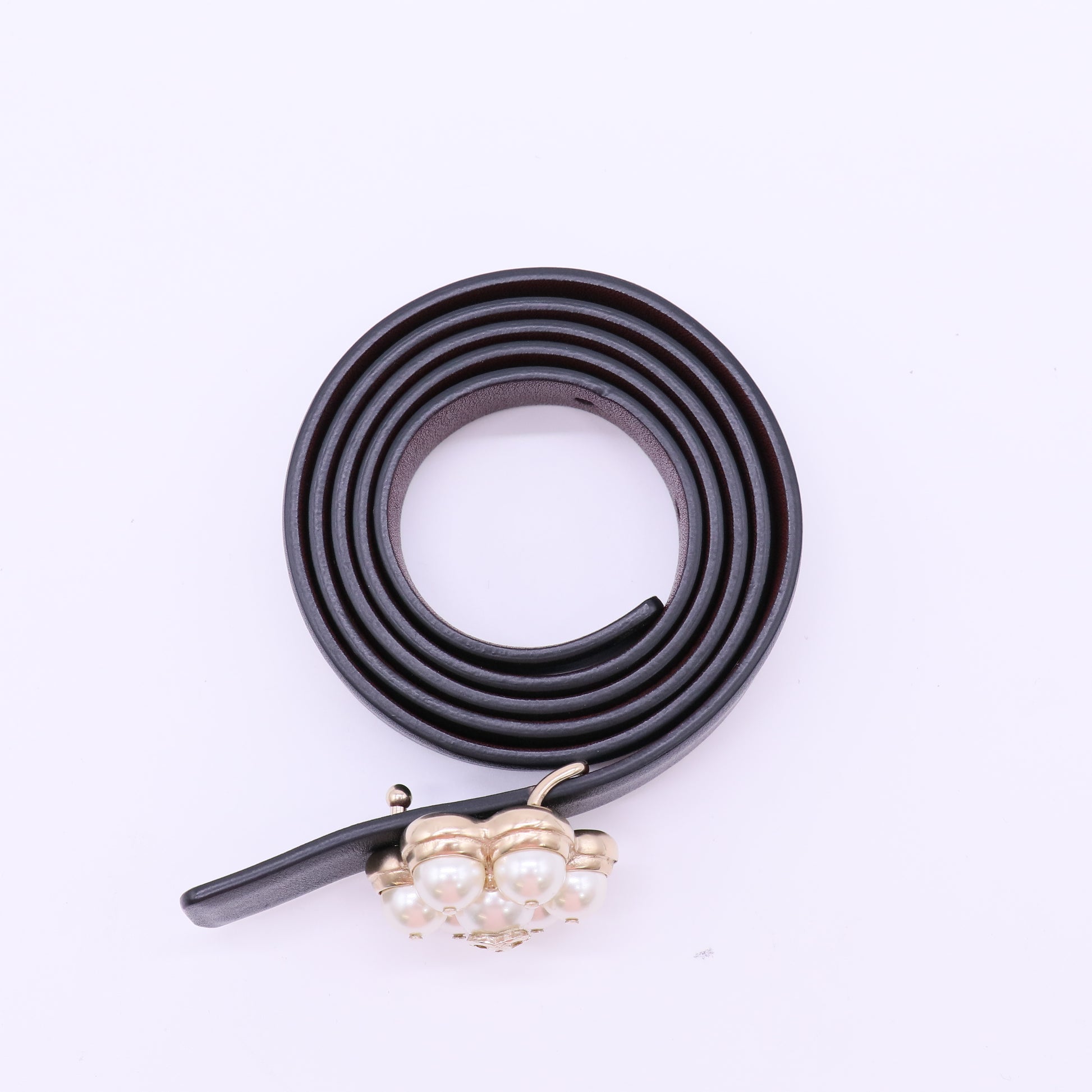 Chanel Pearl Buckle Belt W22141