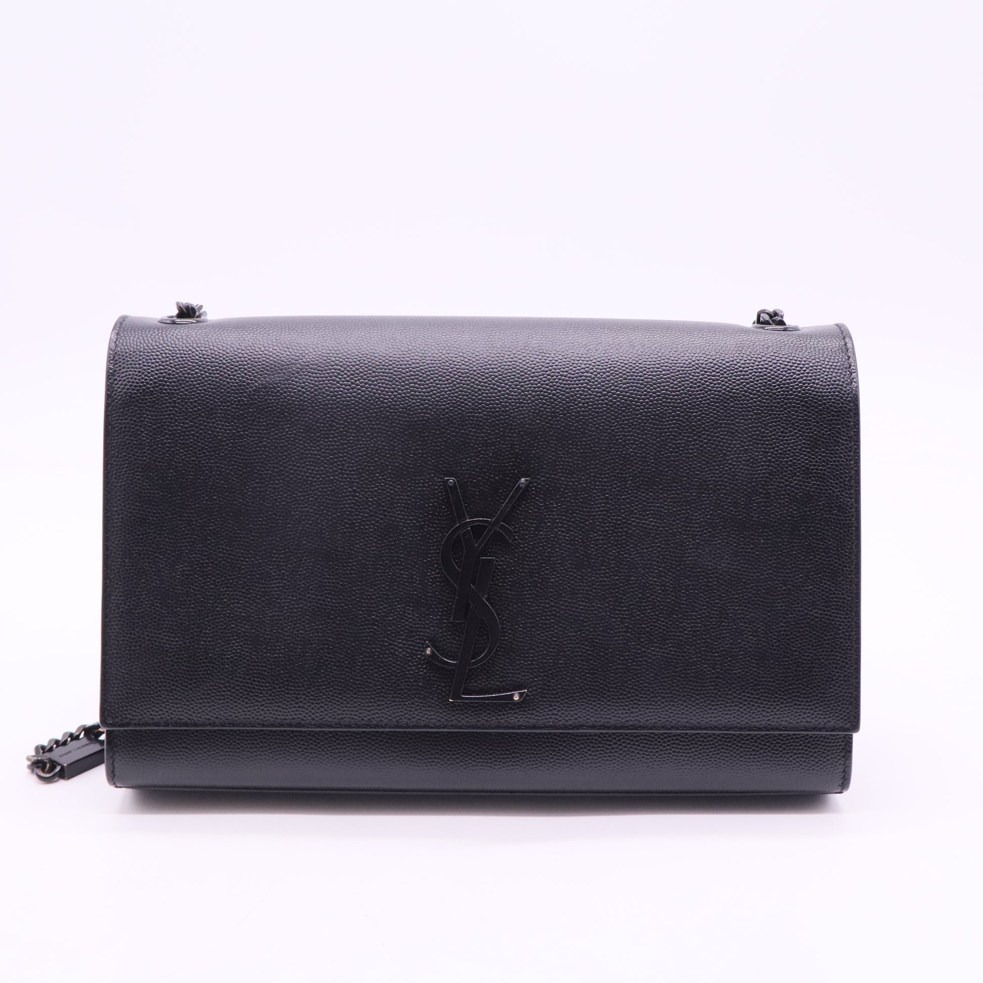 Classic Monogram Crossbody Bag Grainy Leather Medium Twins