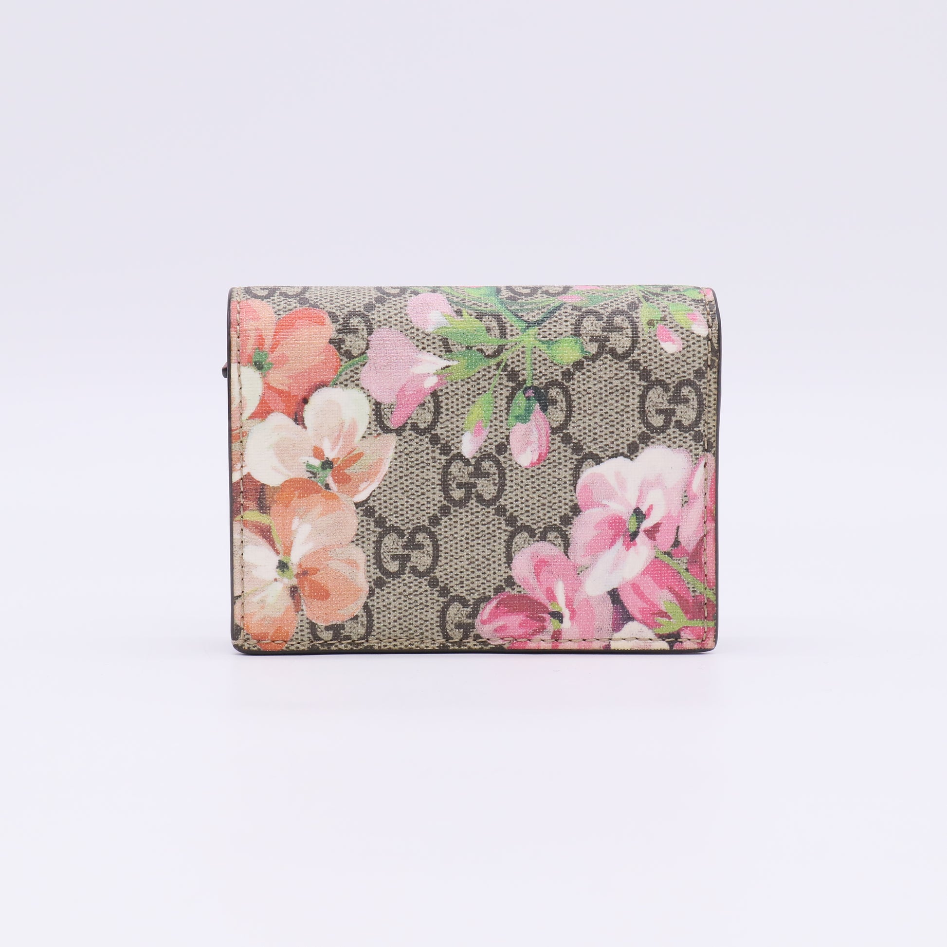 Gucci GG Supreme Blooms Card Case Wallet W22841