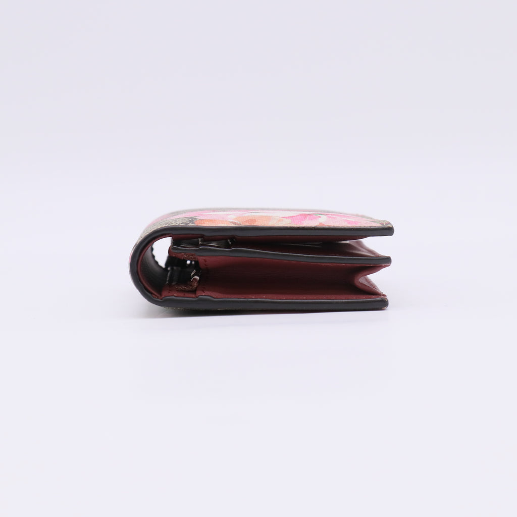 Gucci GG Supreme Blooms Card Case Wallet W22841