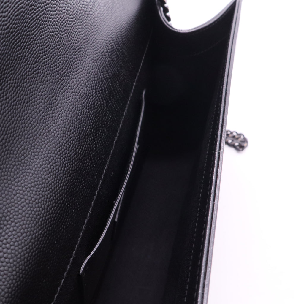 Classic Monogram Crossbody Bag Grainy Leather Medium Twins