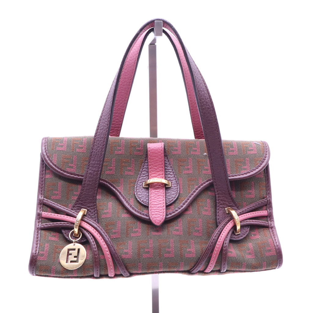 Fendi Multicolor Zucchino Canvas Flap Shoulder Bag B20814