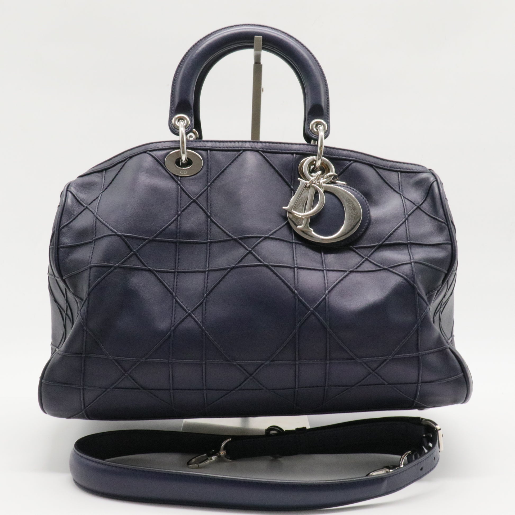 Granville Polochon Handbag Cannage Quilt Leather Medium