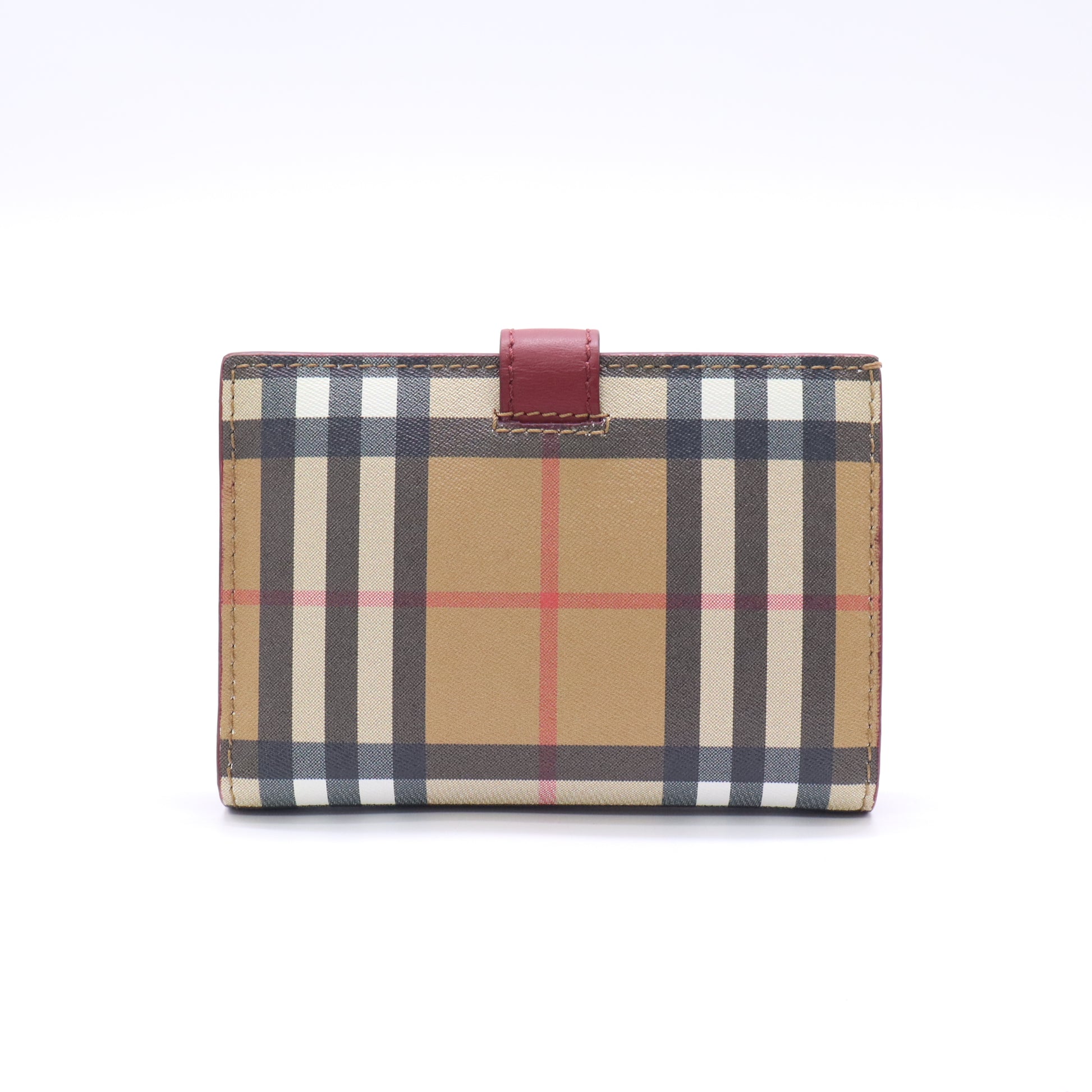 Burberry House Check Canvas Compact Wallet W22842