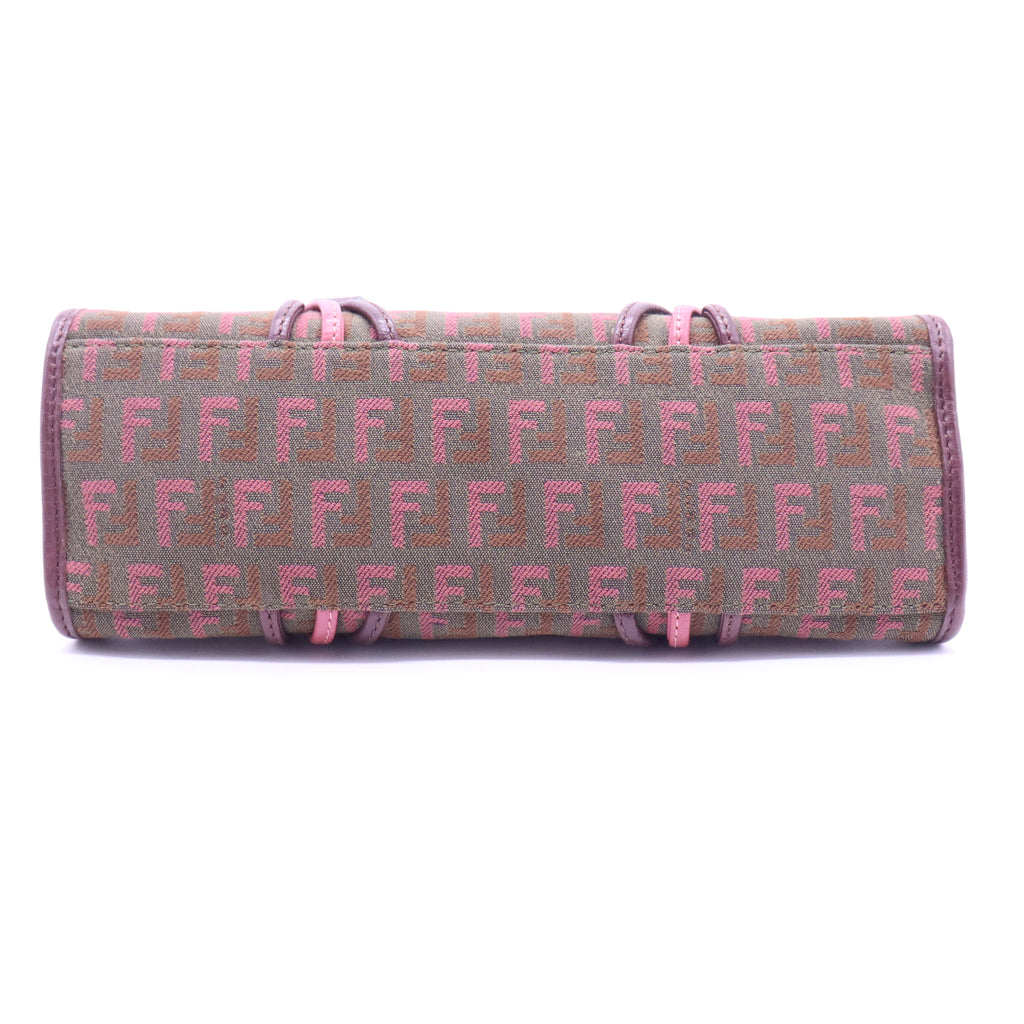 Fendi Multicolor Zucchino Canvas Flap Shoulder Bag B20814