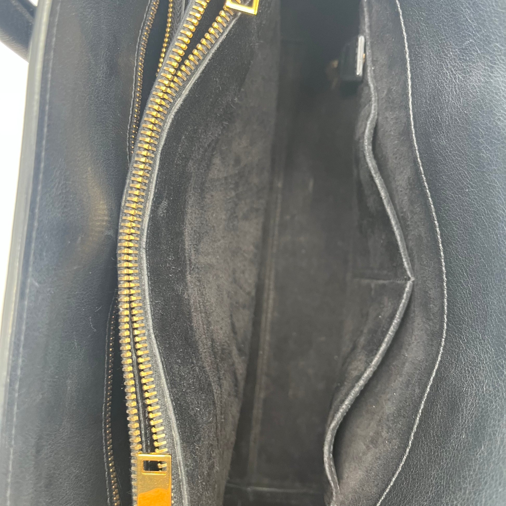 Calfskin Small Sac De Jour Black twins