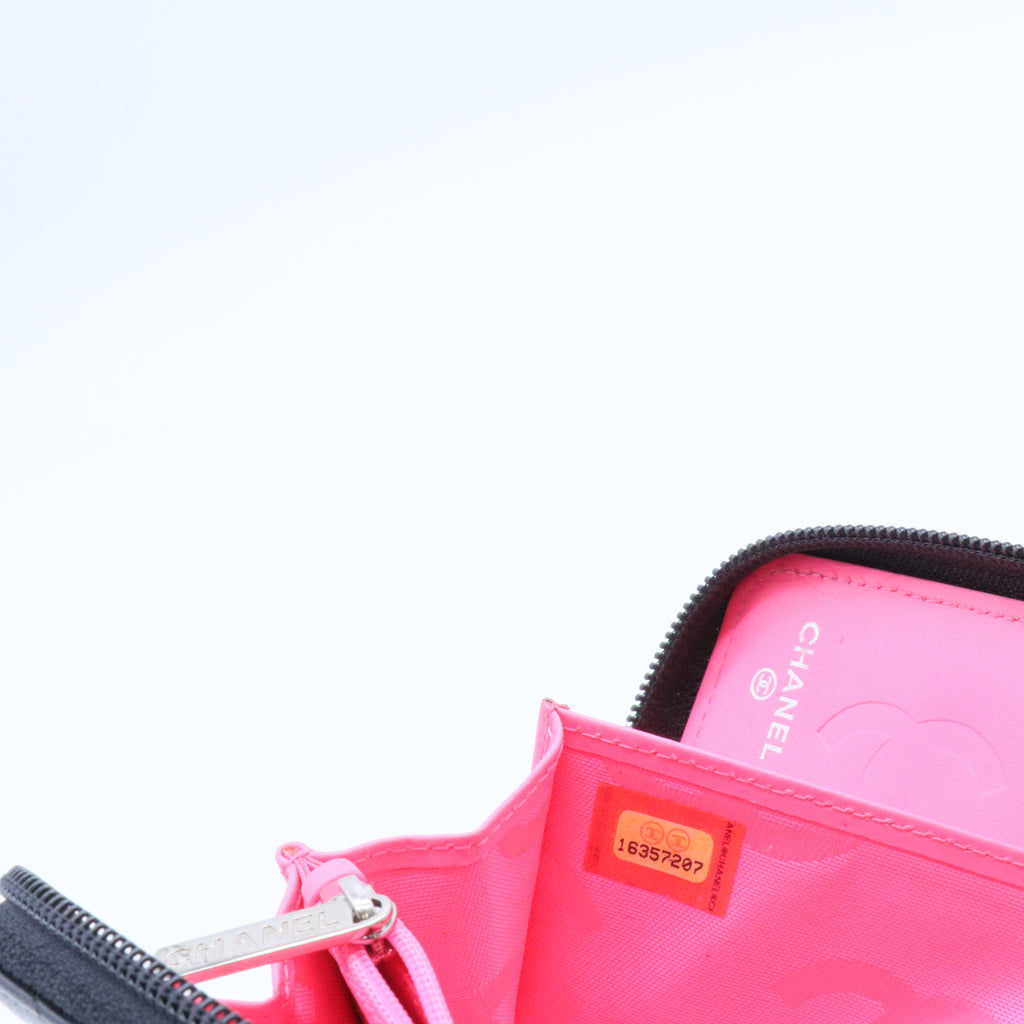 CC Quilted Caviar Zip Around Wallet long wallets