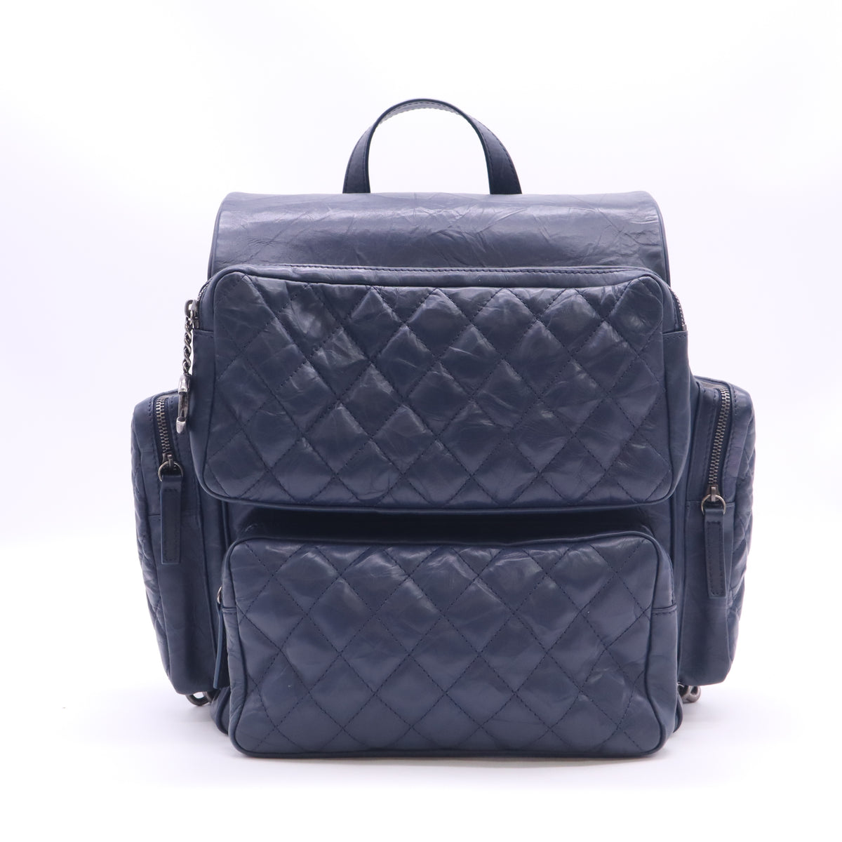 Aged Calfskin Quilted Medium Casual Rock Airlines Backpack Twins LDZ1235