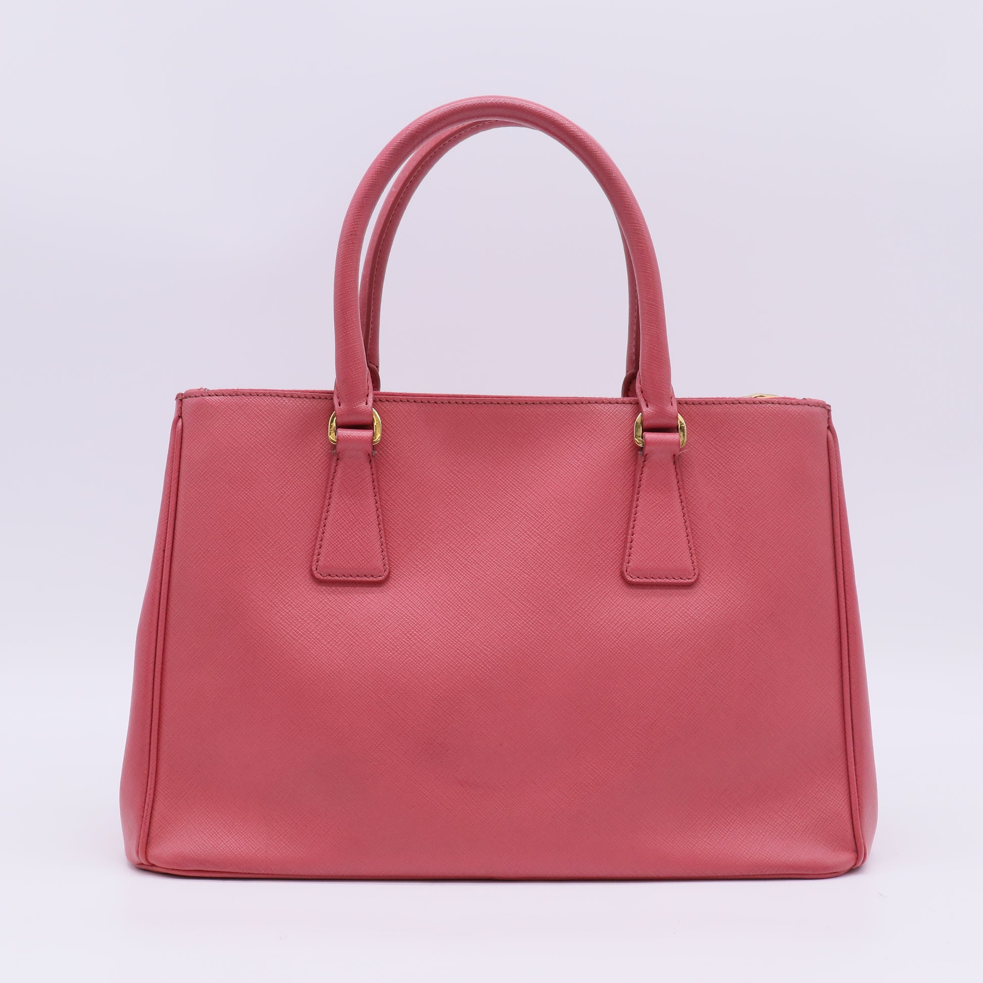 Leather Medium Saffiano Lux Galleria Double Zip Tote B23389
