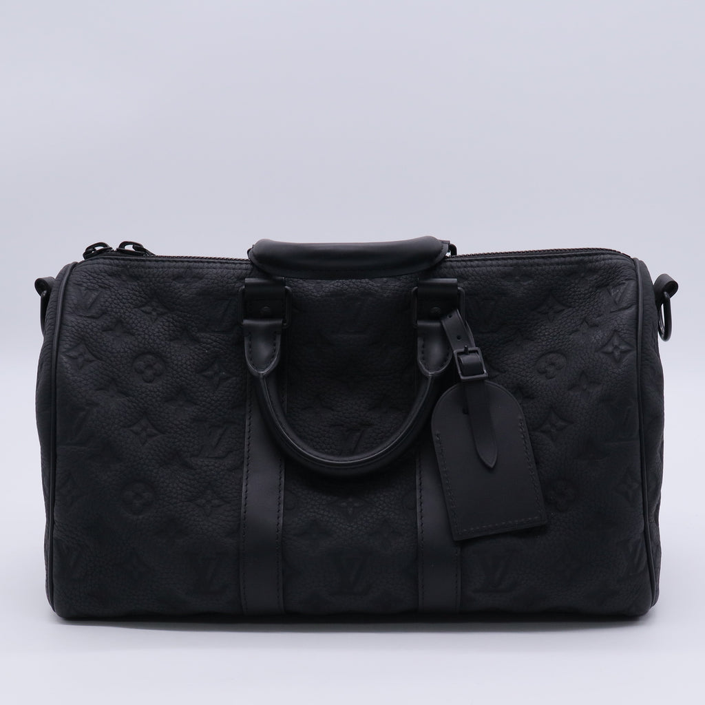 Monogram Taurillon Keepall Bandouliere 35 Black TWINS LDJ3220