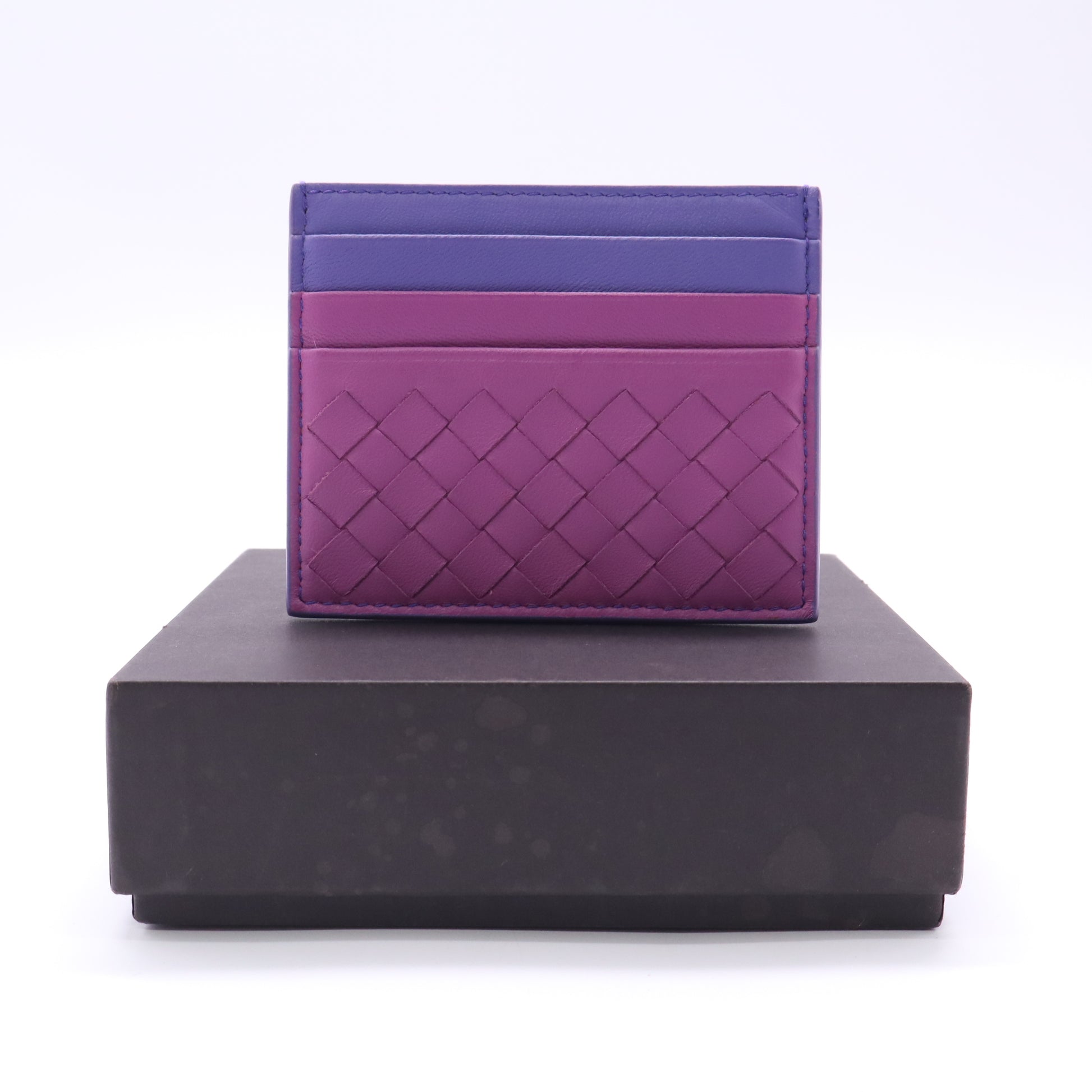Bottega Veneta Nappa Intrecciato Woven Card Holder W22796