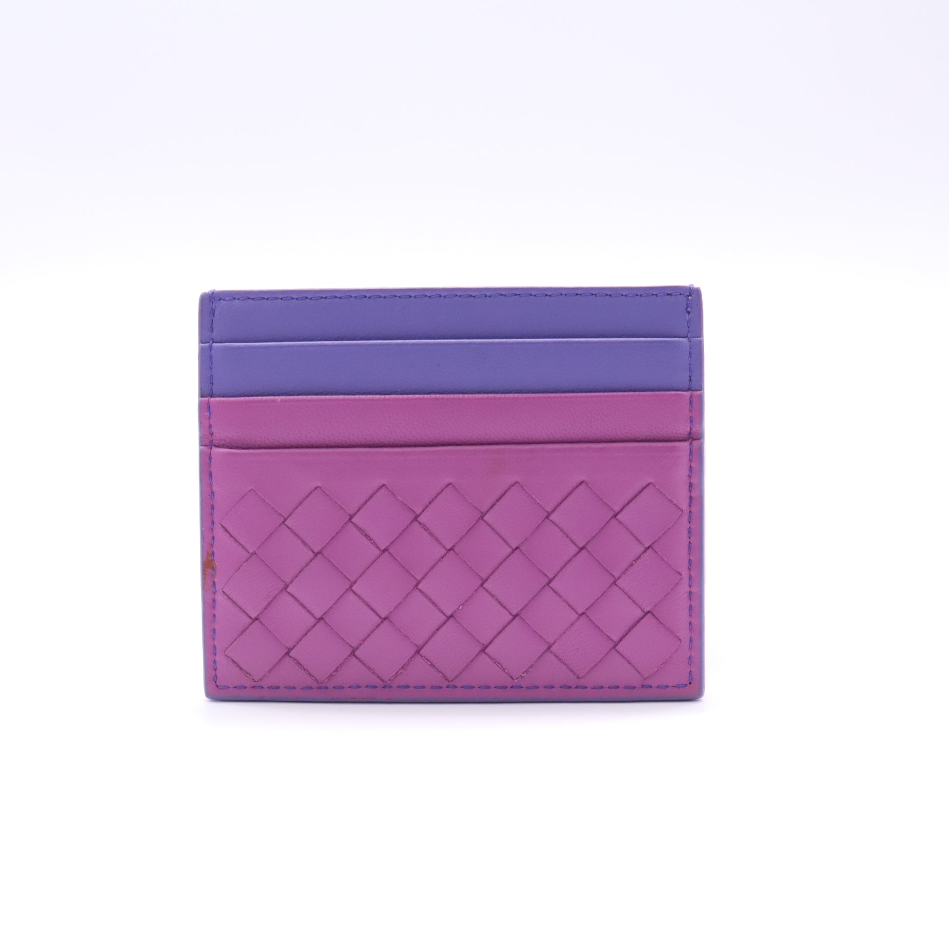 Bottega Veneta Nappa Intrecciato Woven Card Holder W22796