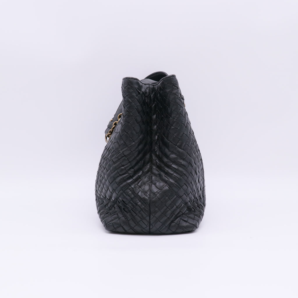 Bottega Veneta Intrecciato Double Chain Tote Bag B23469