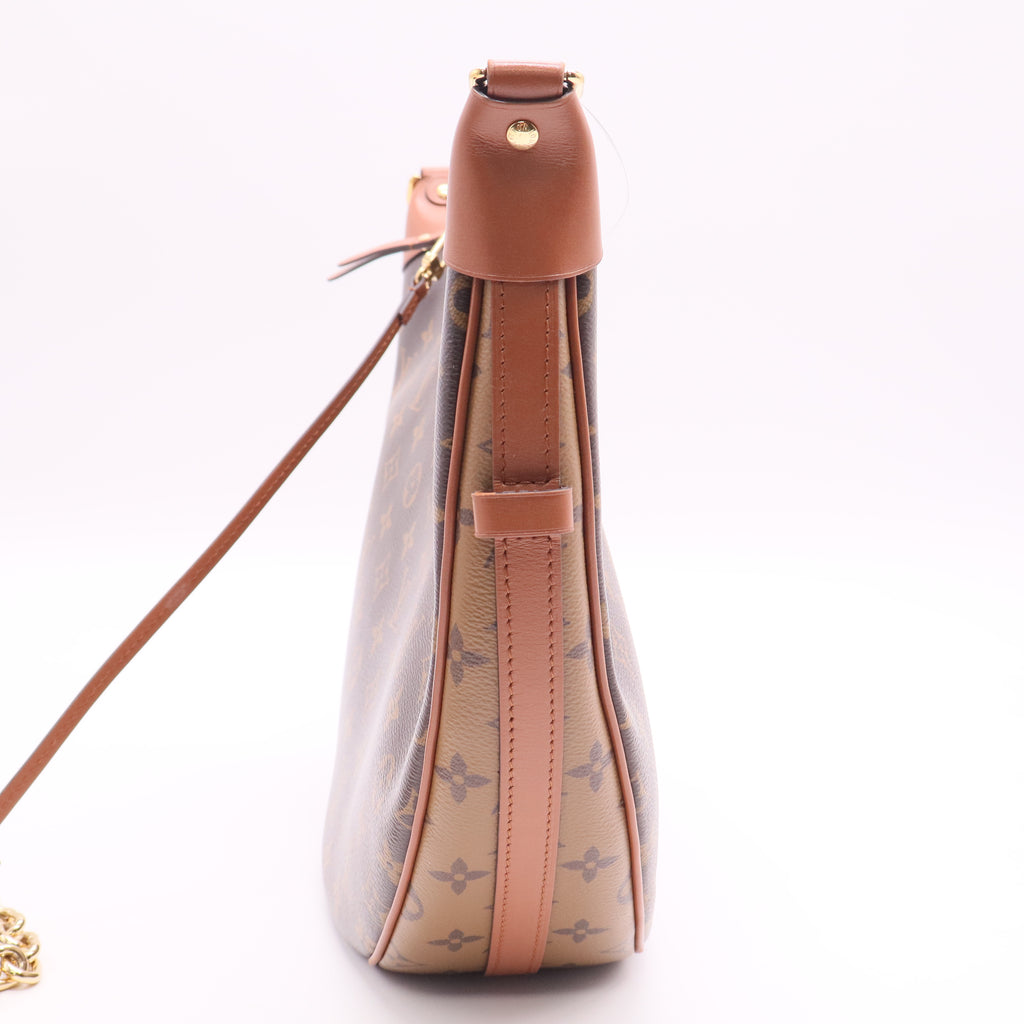 Monogram Special Reverse Canvas Loop Hobo Bag w/o Strap Twins