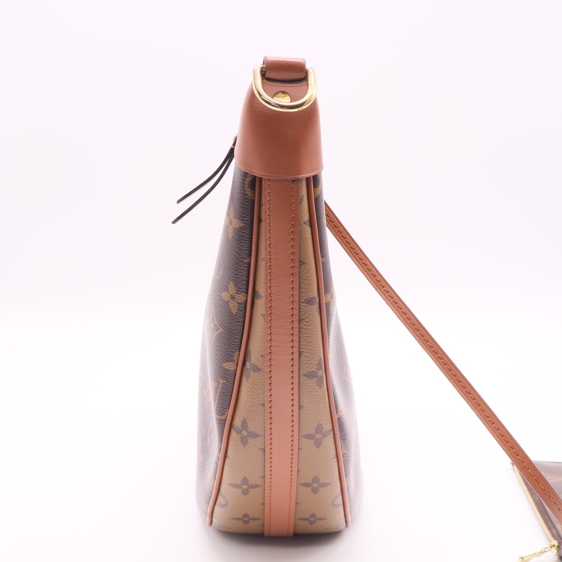 Monogram Special Reverse Canvas Loop Hobo Bag w/o Strap Twins
