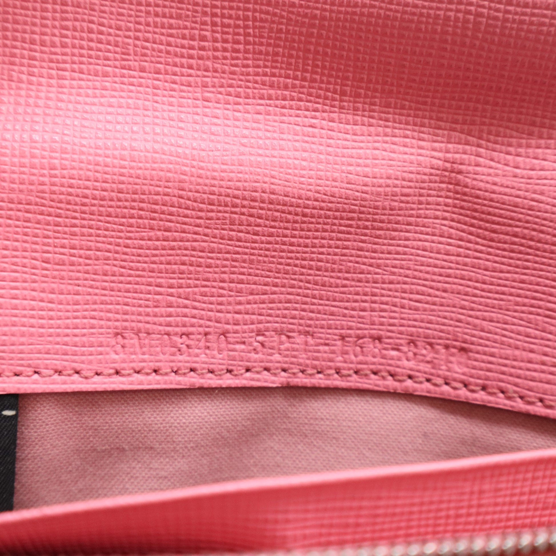 Lollypop Pink Vitello Leather Monster Eyes Simple Wallet