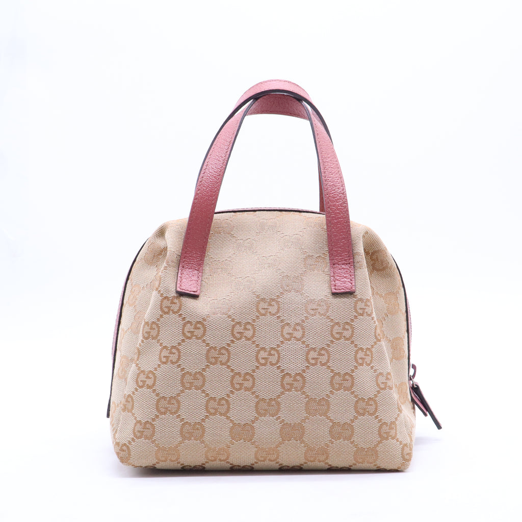 GG Canvas and Leather Mini Dome Bag B21298