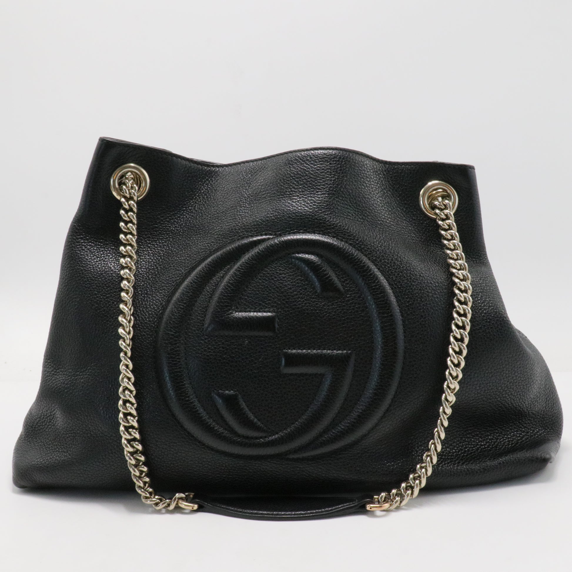 Soho Chain Strap Shoulder Bag Leather Medium