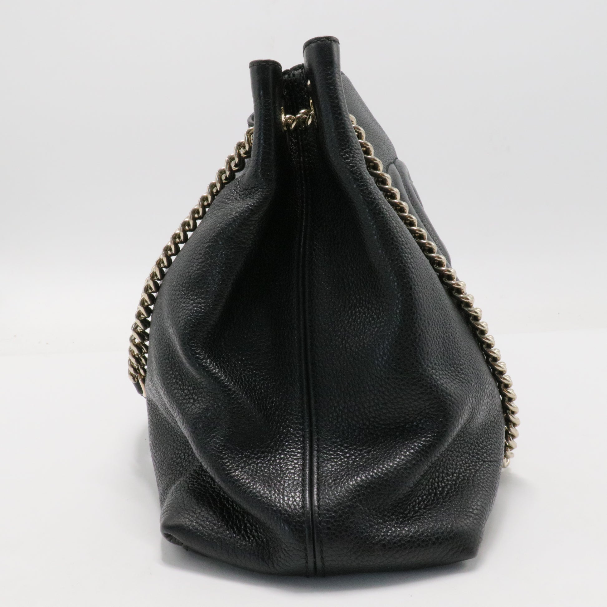 Soho Chain Strap Shoulder Bag Leather Medium