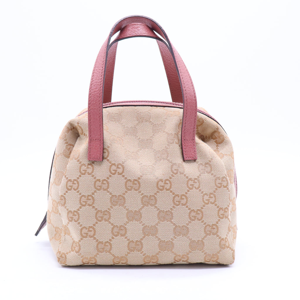 GG Canvas and Leather Mini Dome Bag B21298