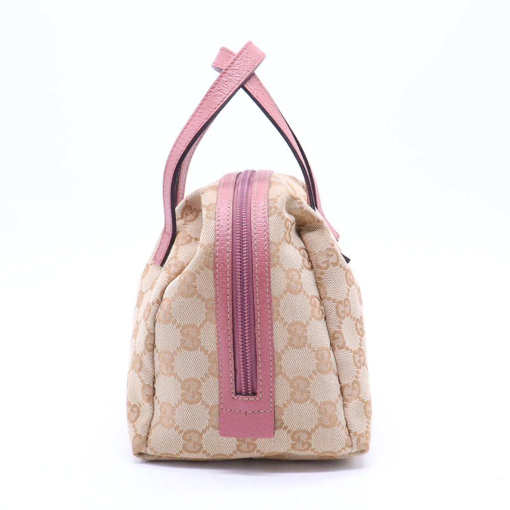 GG Canvas and Leather Mini Dome Bag B21298