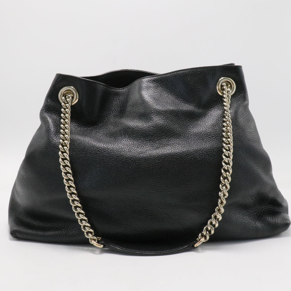 Soho Chain Strap Shoulder Bag Leather Medium
