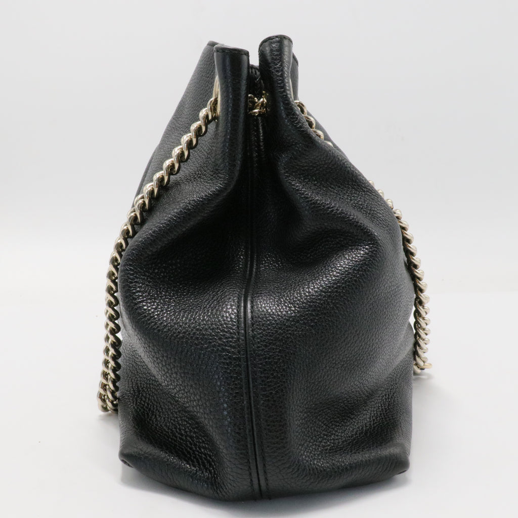 Soho Chain Strap Shoulder Bag Leather Medium
