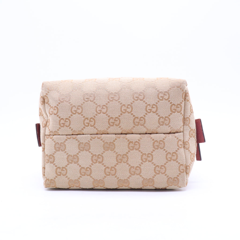 GG Canvas and Leather Mini Dome Bag B21298
