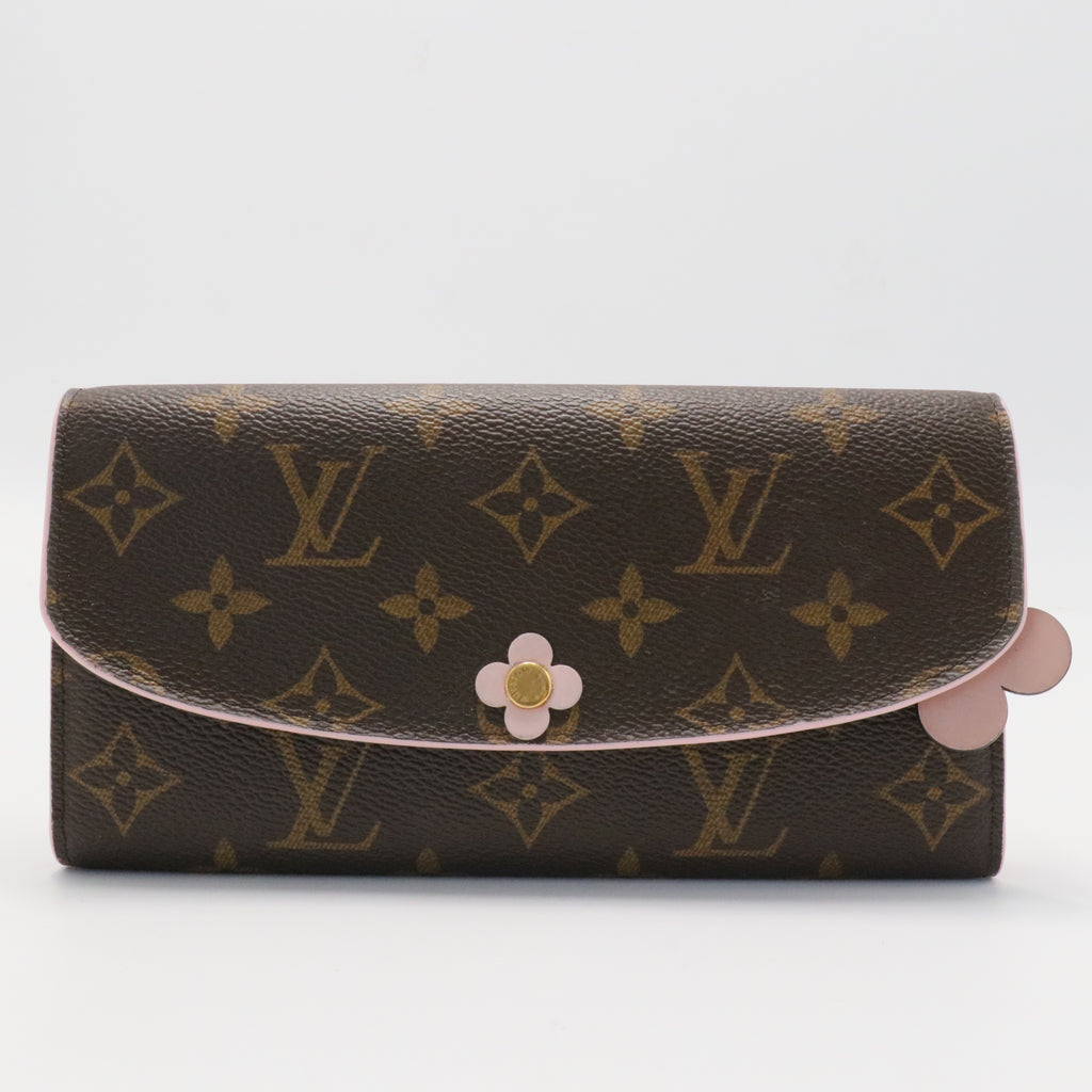 Louis Vuitton Bloom Flower Emilie Monogram Canvas Wallet