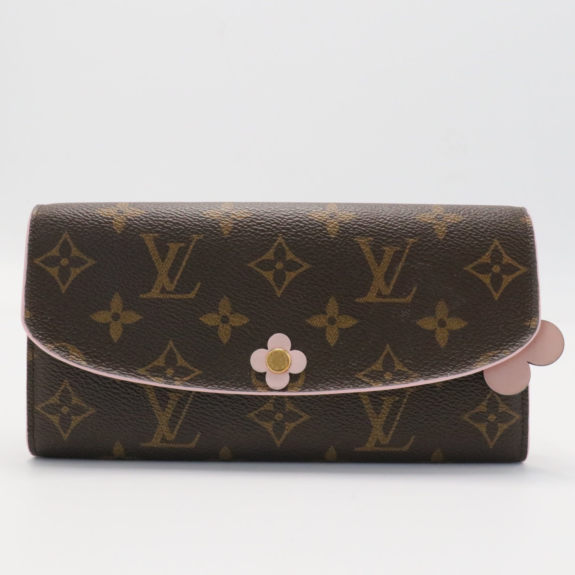 Louis Vuitton Bloom Flower Emilie Monogram Canvas Wallet