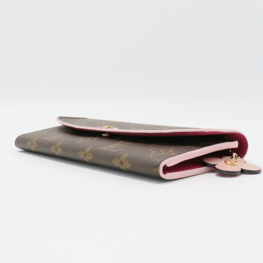 Louis Vuitton Bloom Flower Emilie Monogram Canvas Wallet