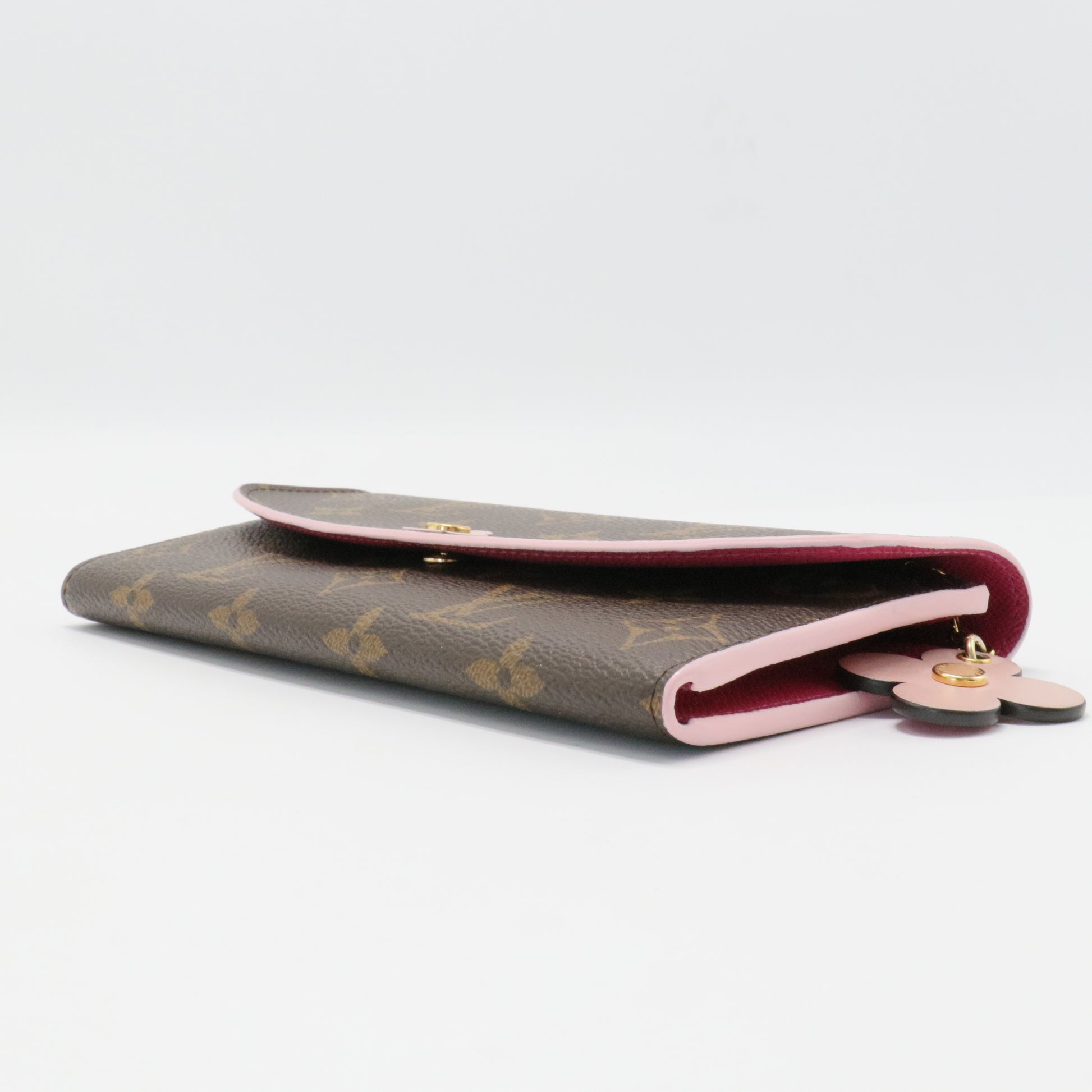 Louis Vuitton Bloom Flower Emilie Monogram Canvas Wallet