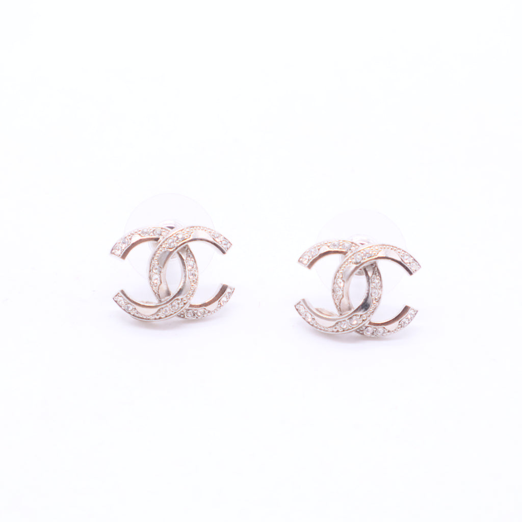 Metal Earrings in Silver W11317
