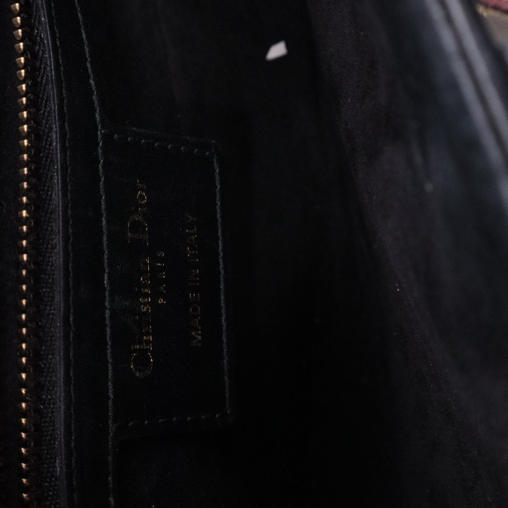 Grained Calfskin Saddle Bag Black TWINS LDJ3222