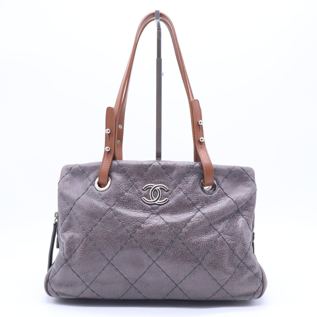 Glazed Calfskin On the Road Zip Tote B20866
