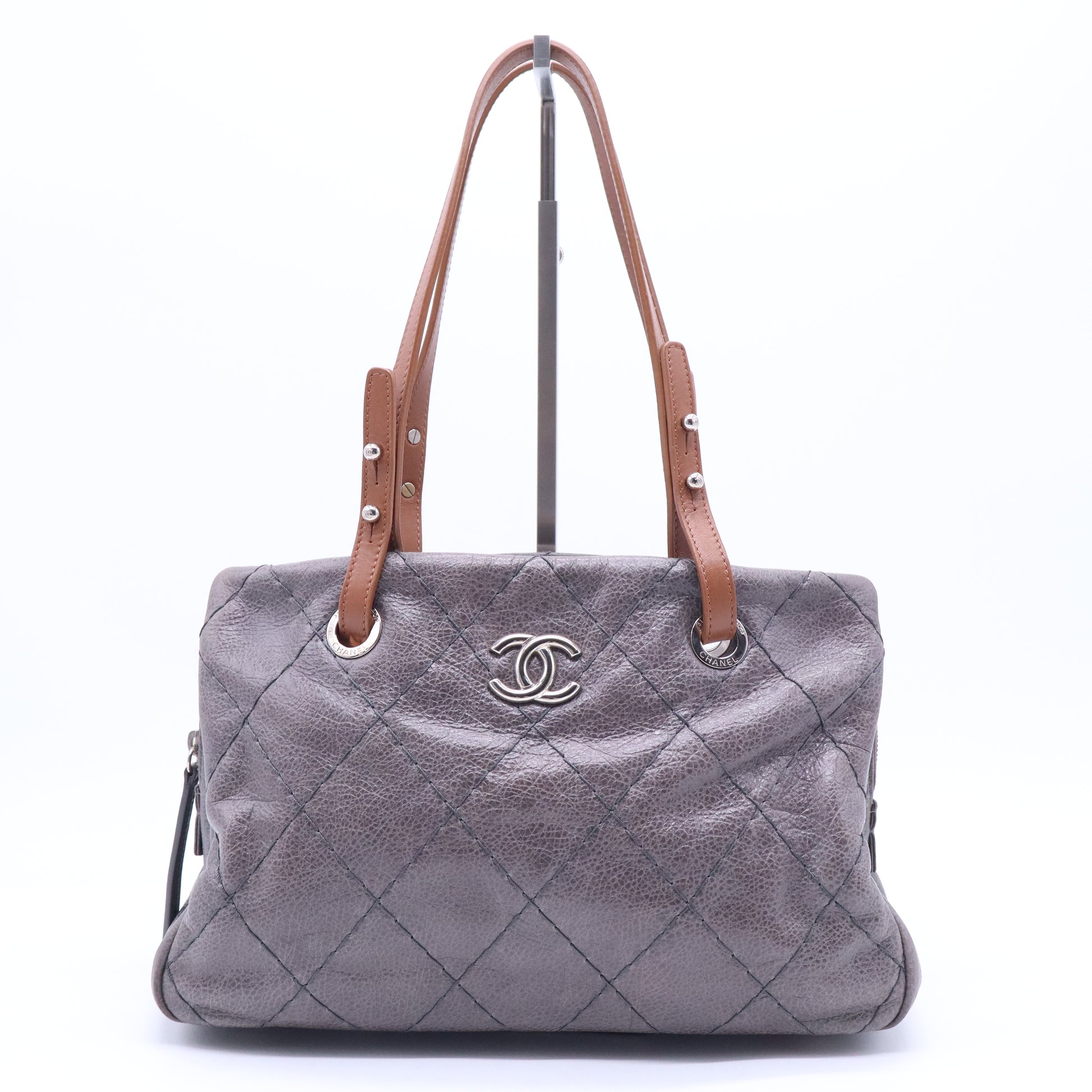 Glazed Calfskin On the Road Zip Tote B20866