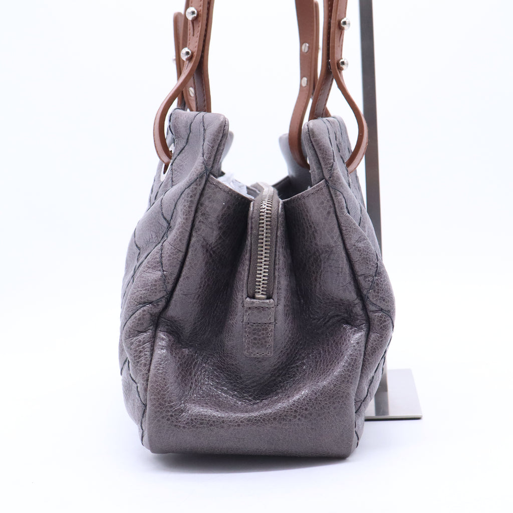 Glazed Calfskin On the Road Zip Tote B20866