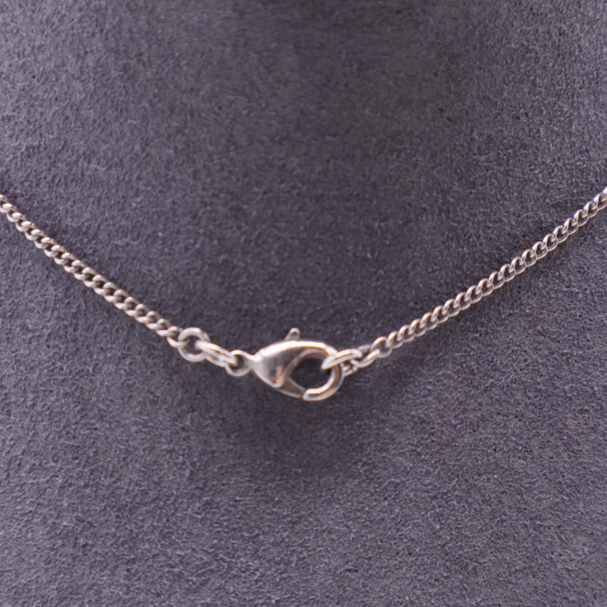 Chanel CC Crystals Silver Tone Metal Necklace W11319