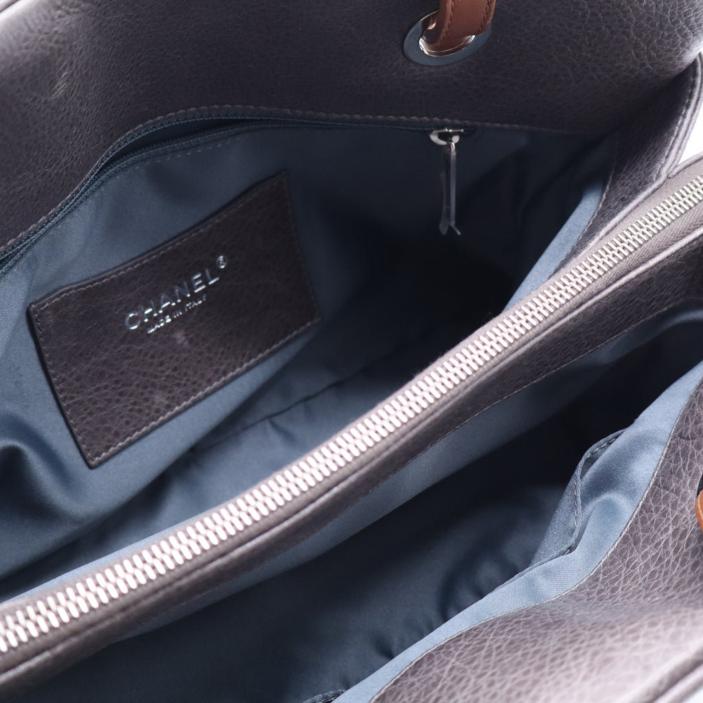 Glazed Calfskin On the Road Zip Tote B20866