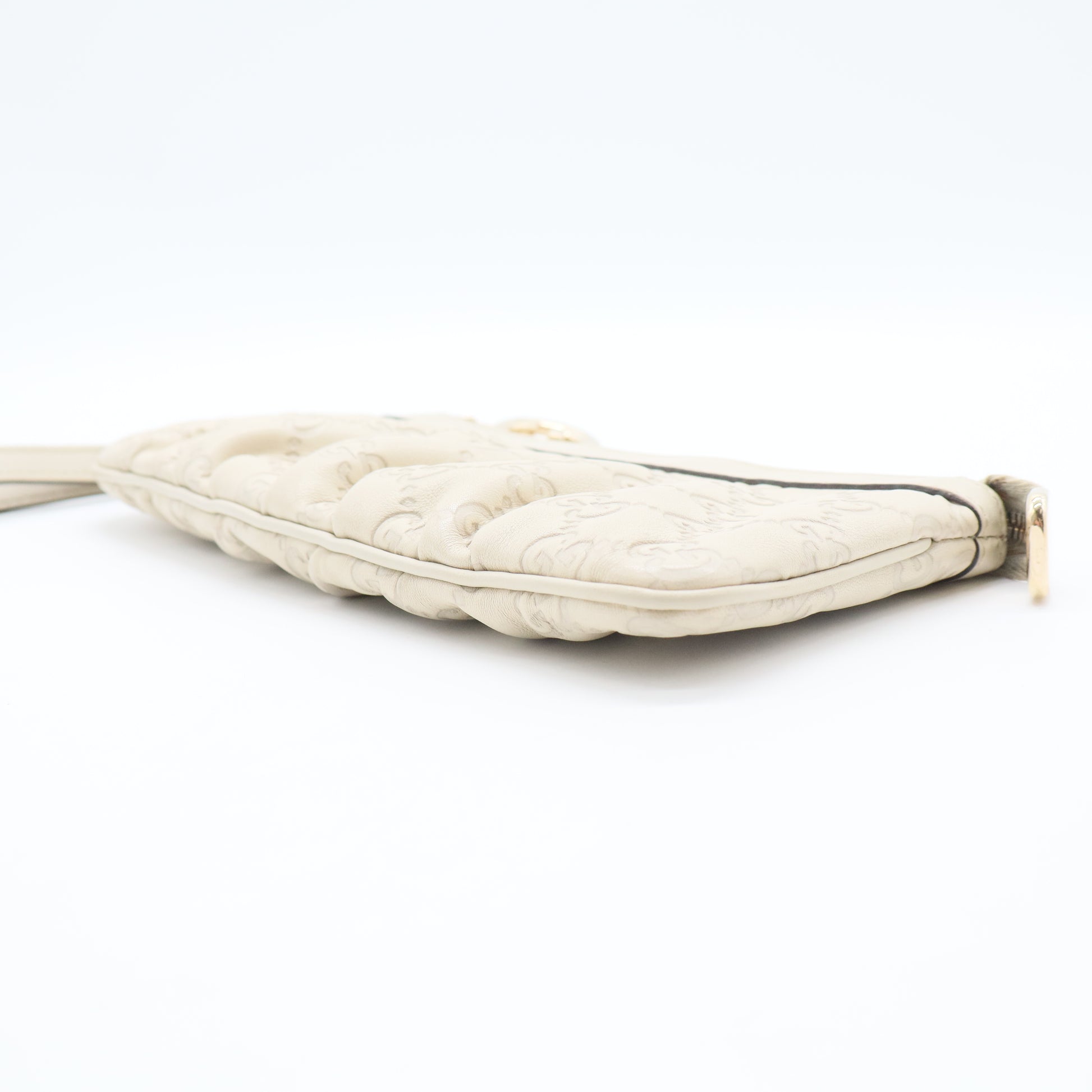 Guccissima Leather Interlocking G Wristlet Clutch