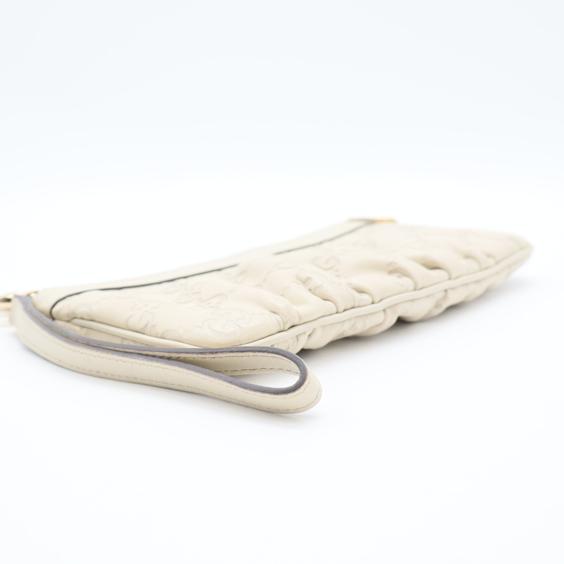 Guccissima Leather Interlocking G Wristlet Clutch