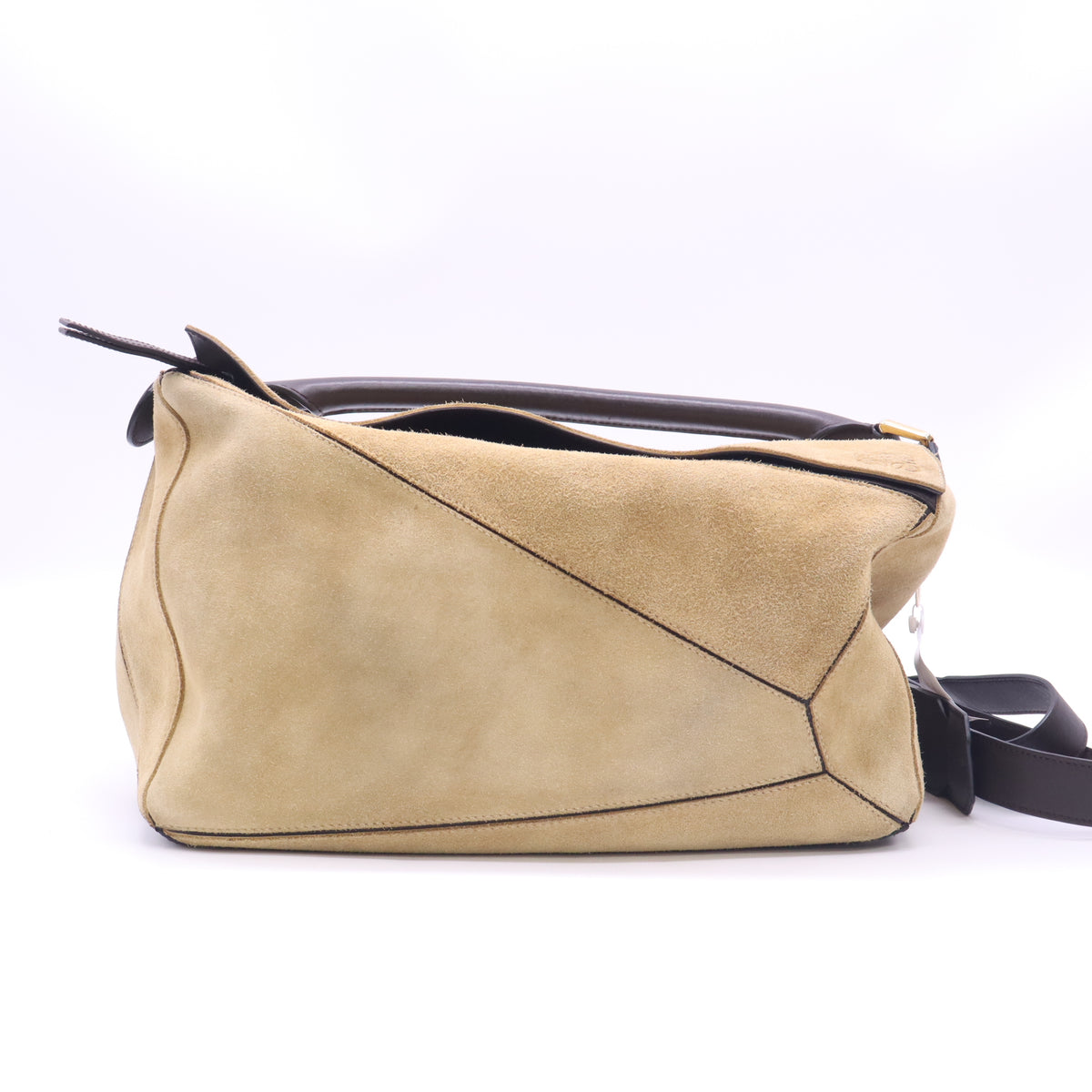 Loewe Large Suede Puzzle Bag twins B24110