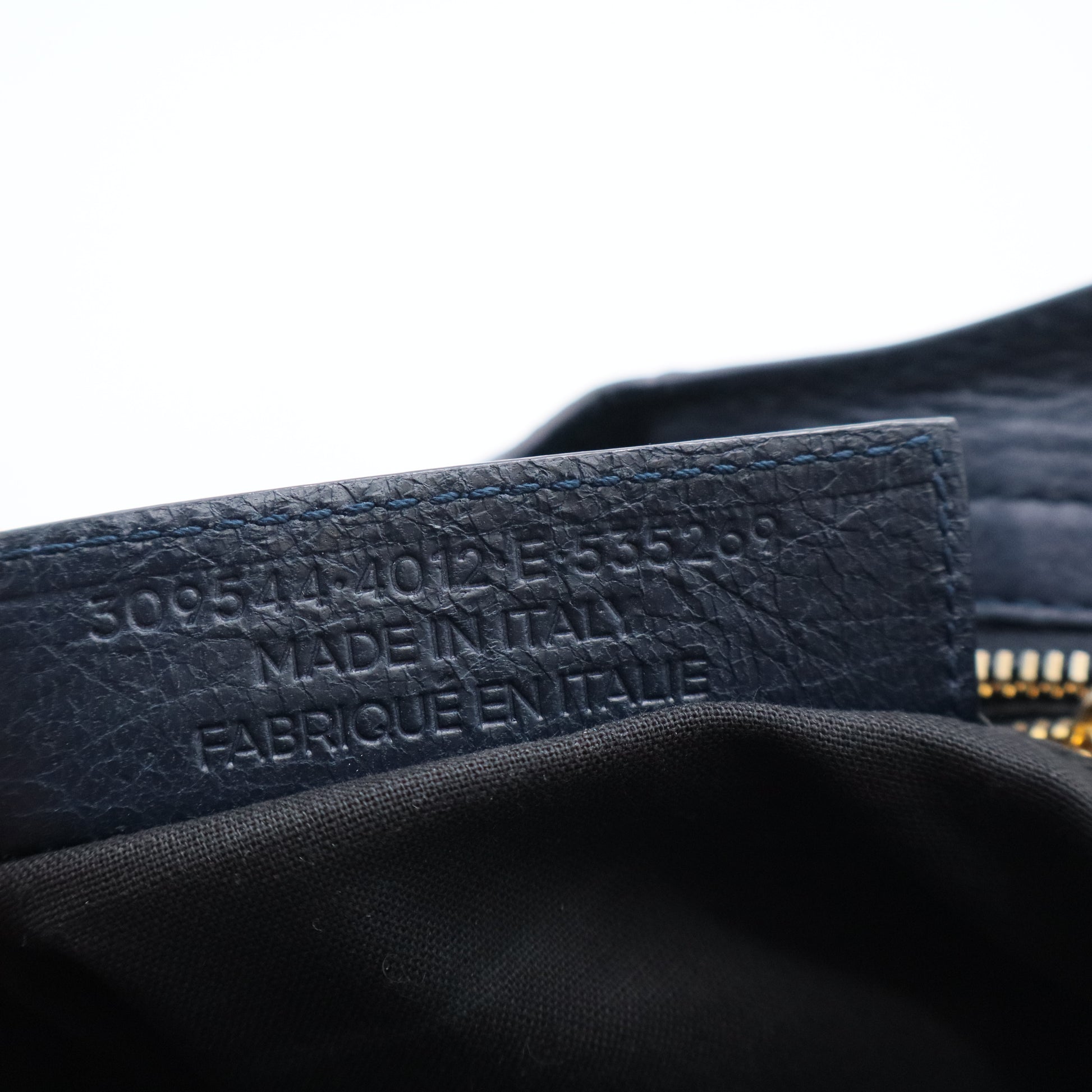 Leather Mini Metallic Edge Classic City Bag