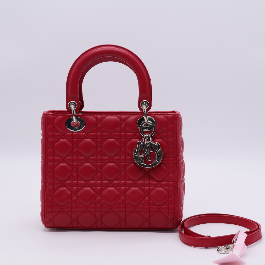 Lady Dior Bag Cannage Quilt Lambskin Medium TWINS LDJ3232