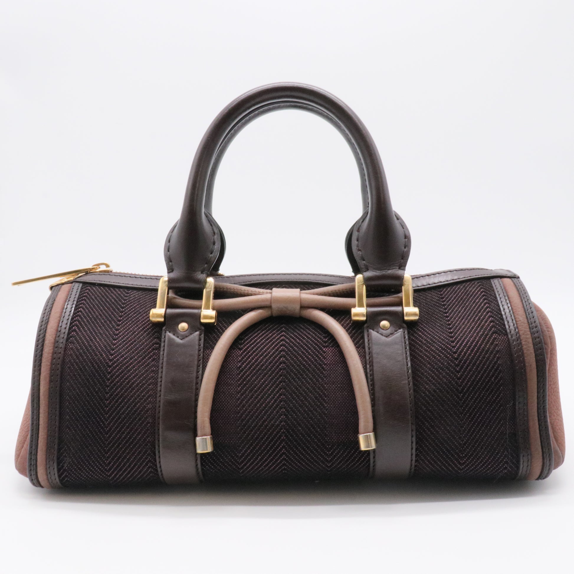 Tweed Handle Bag twins