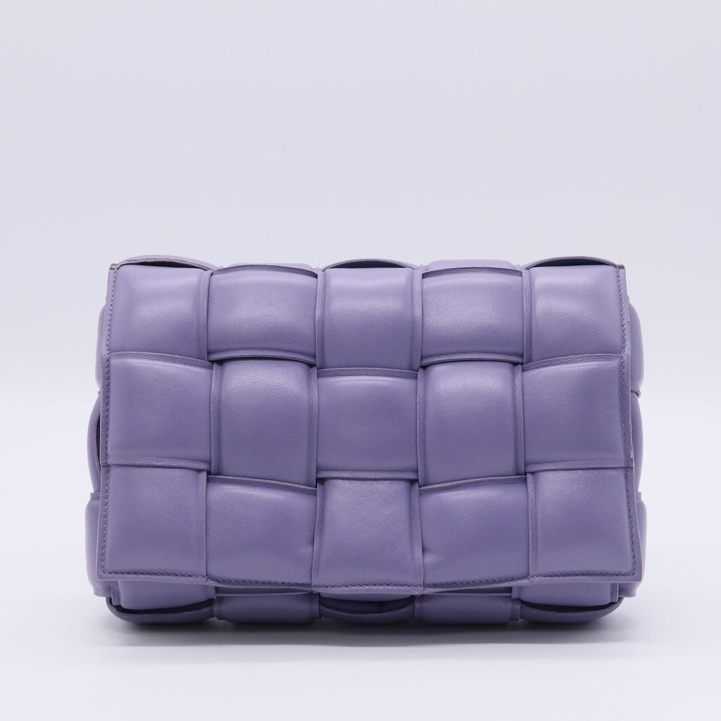 Nappa Maxi Intreccio Padded Cassette Crossbody Bag Lavender TWINS LDJ3230