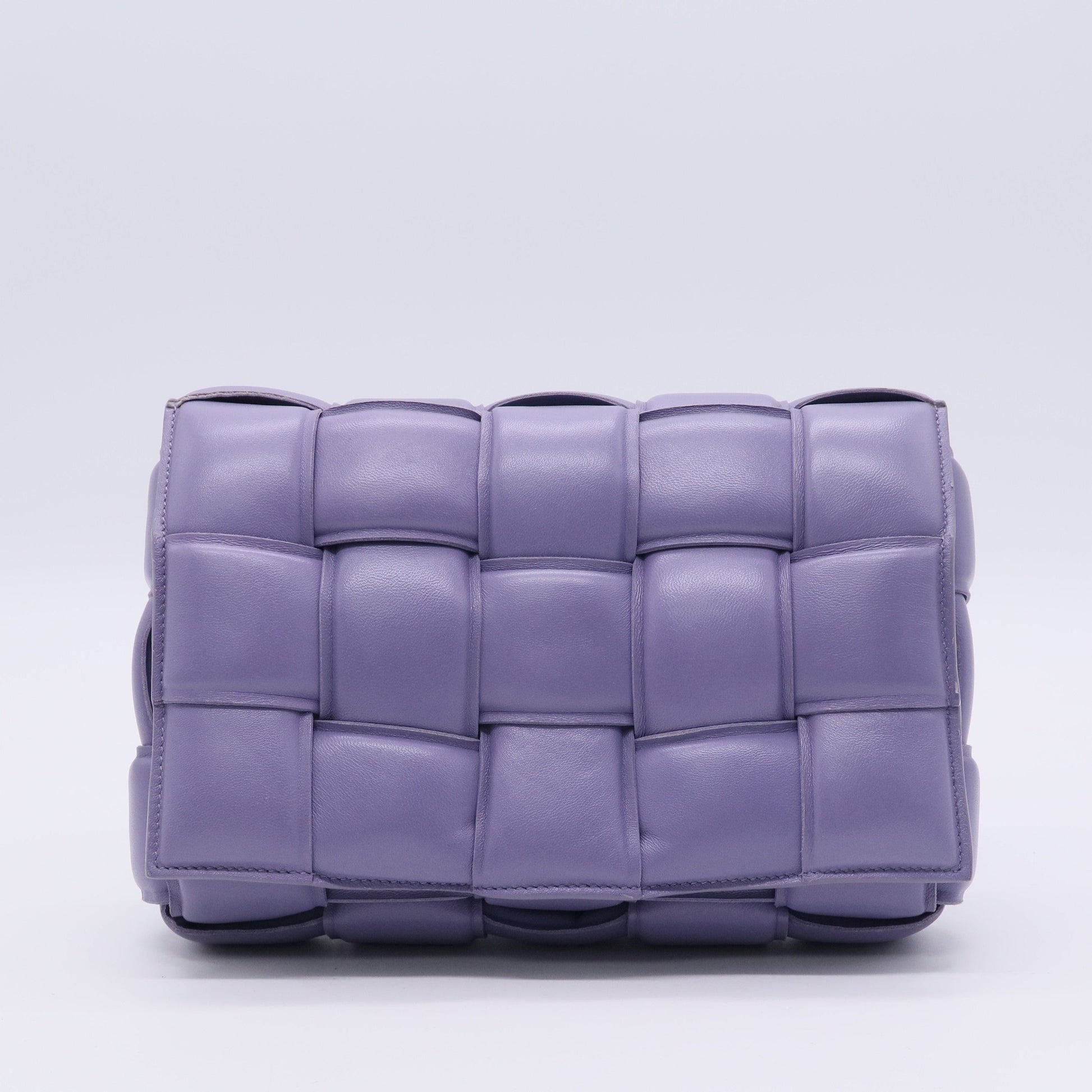 Nappa Maxi Intreccio Padded Cassette Crossbody Bag Lavender TWINS LDJ3230