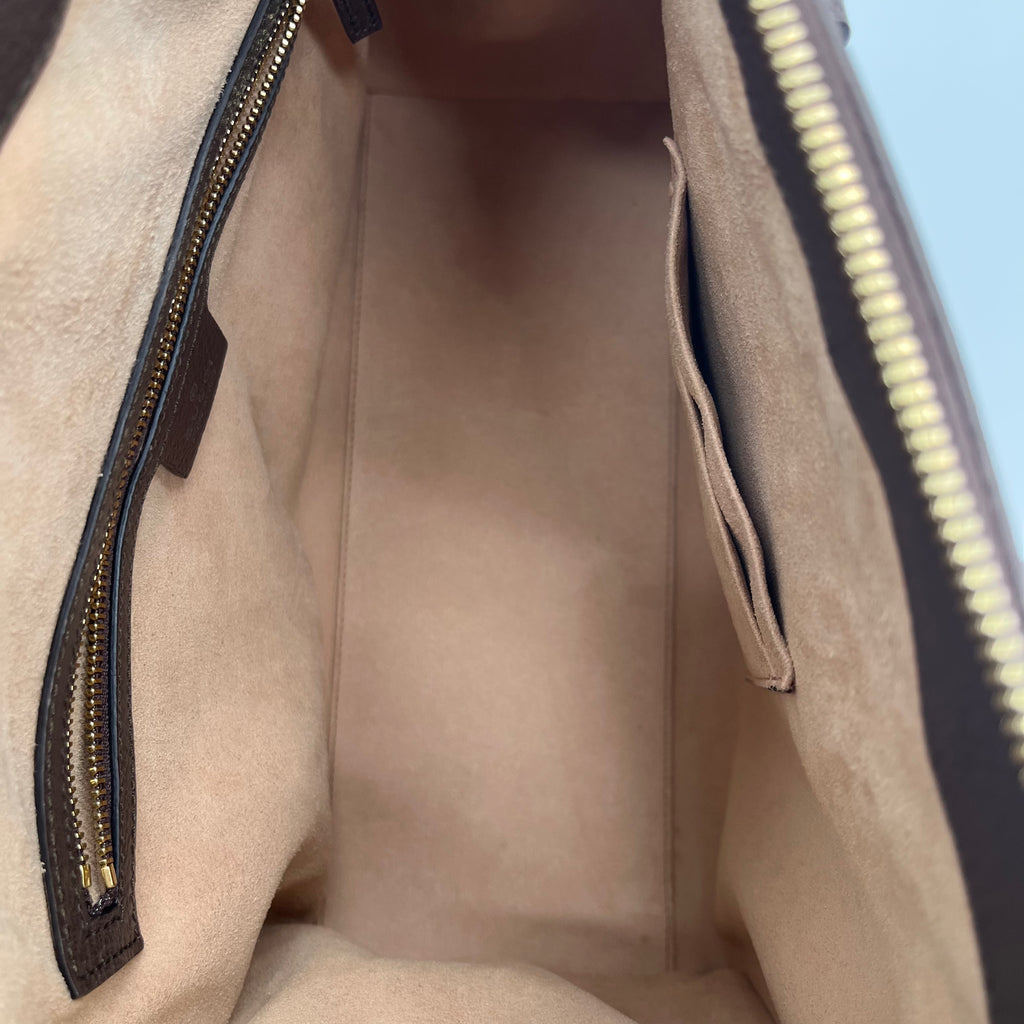 Beige GG Supreme Medium Ophidia Tote Bag Brown