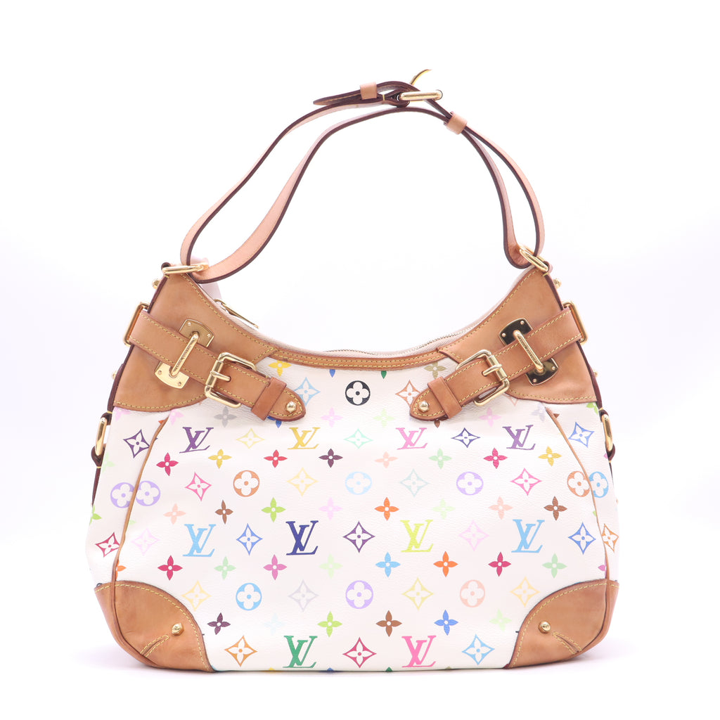 Louis Vuitton Monogram Multicolore Greta Bag White twins B24202